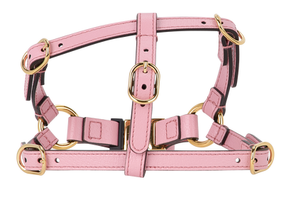 Gucci Dog Harness, £110, Accessories, Pink, Leather, Front view